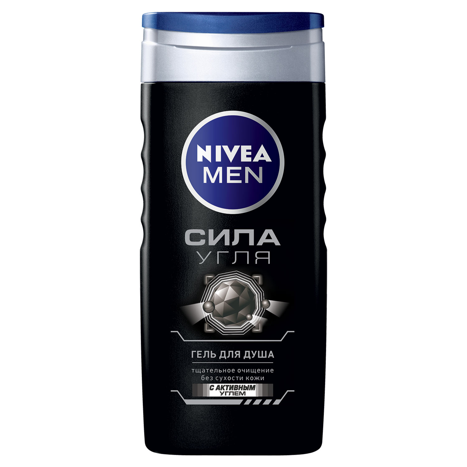Гель д/душа Сила Угля 250мл (NIVEA MEN)