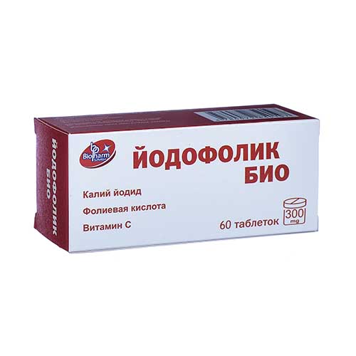 Йодофолик Био 300мг №60 (БАД)