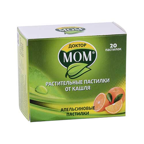 Доктор Мом паст. от кашля №20 (апельсин)
