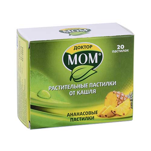 Доктор Мом паст. от кашля №20 (ананас)