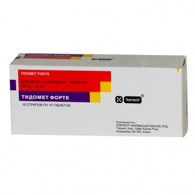 TIDOMЕT FORTЕ TAB 250MG+25MG N100
