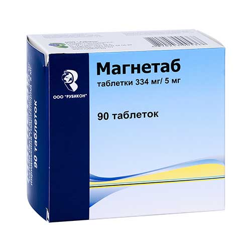 Магнетаб таб. 334мг/5мг №90