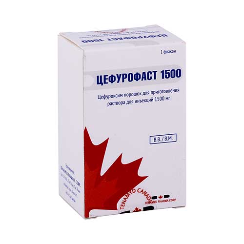 Цефурофаст 1500 пор д/ин 1500мг №1