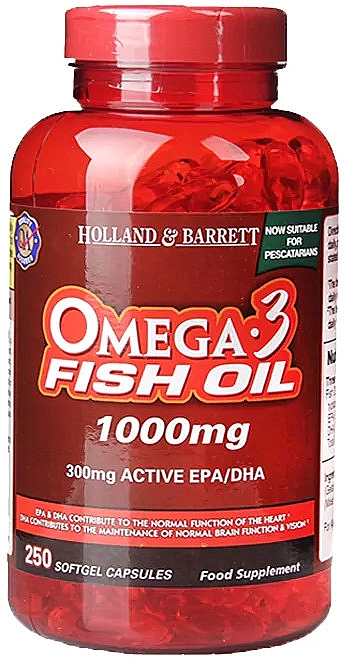 Рыбий жир Омега-3 SUPER ACTIVE 1000мг №50