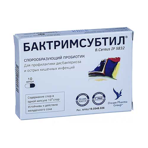 Бактримсубстил саше 1,0г №10