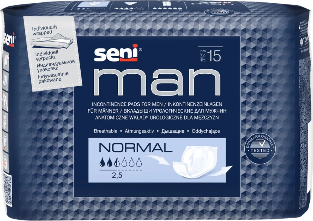 Вкладыши уролог. д/мужчин Seni man extra №15
