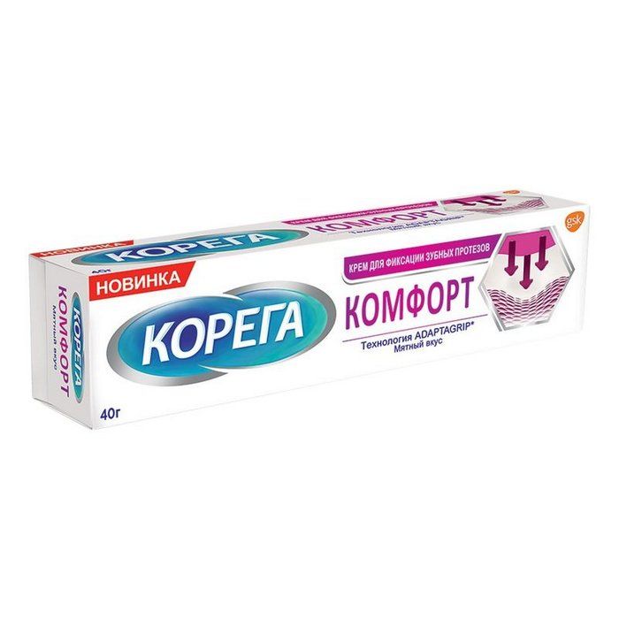 Корега крем-фиксатор "Flavour Free" 40г