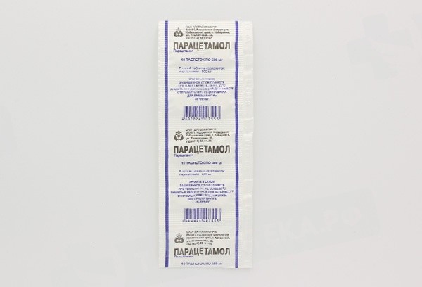 Paratsetamol tab.po 500mg №10