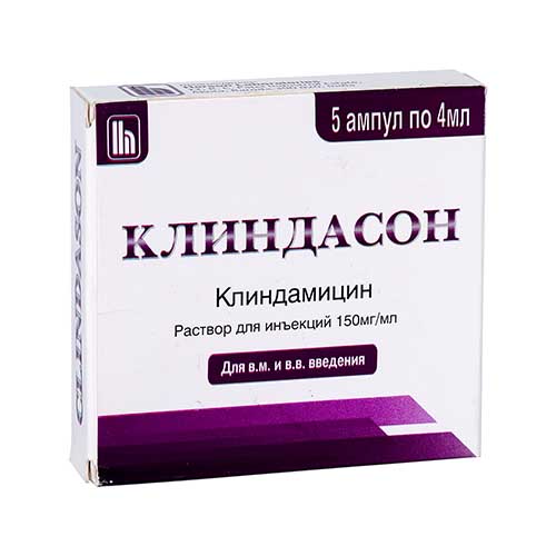 Клиндасон р-р д/ин 150мг/мл 4мл №5