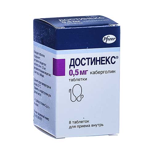 ДОСТИНЕКС, 0,5 МГ, ТАБ. N8