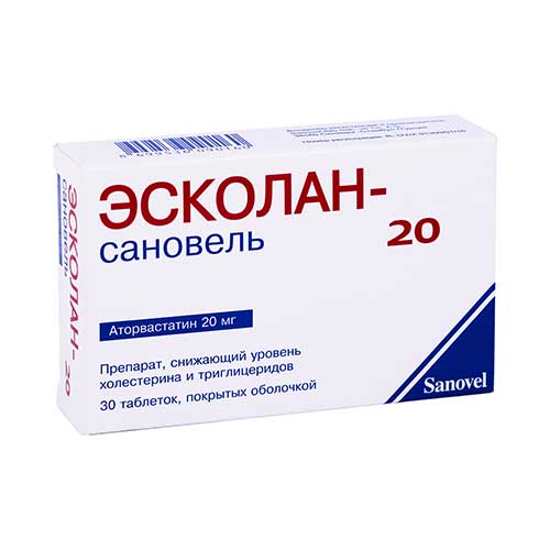 Эсколан-Сановель таб. 20мг №30