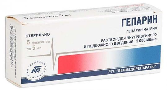 GЕPARIN R-R D/IN. 5000MЕ/ML 5ML №5