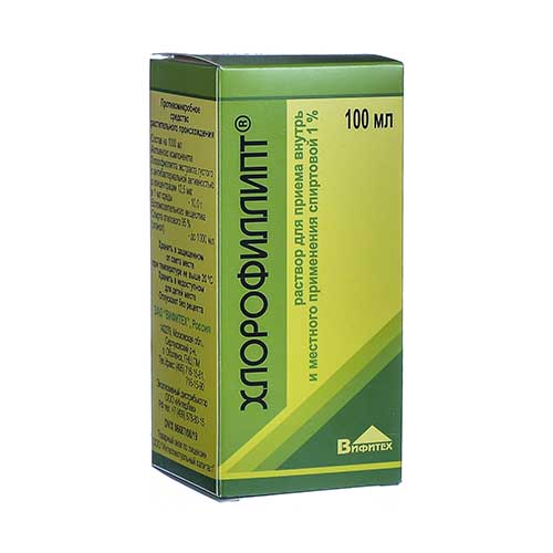 ХЛОРОФИЛЛИПТ Р-Р СПИРТОВОЙ 1% 100МЛ N1