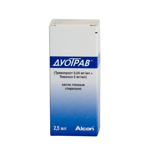 DUOTRAV, 40 MKG/ML+5 MG/ML, 2,5 ML, KAPLI GLAZ. N1