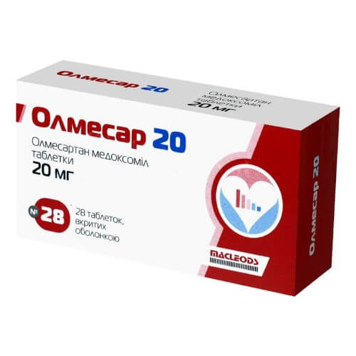 ОЛМЕСАР 20 ТАБ 20МГ N28