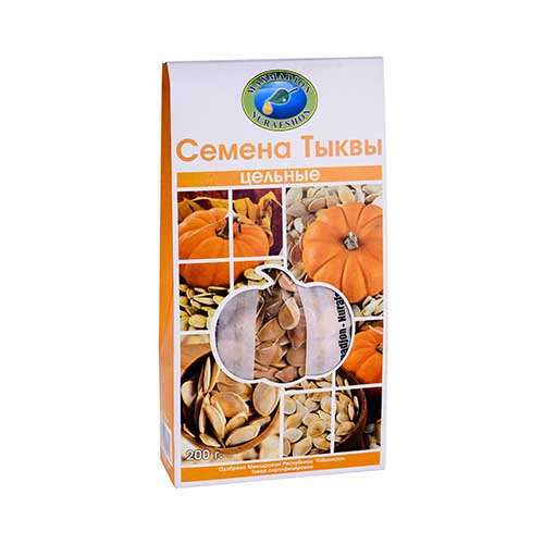 Семена тыквы цельные 200г.