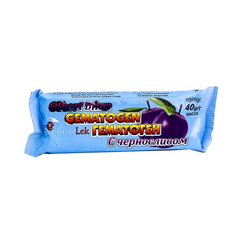 Гематоген с черносливом уп. 40г №1