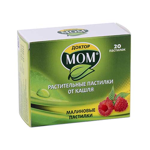 Доктор Мом паст. от кашля №20 (малина)