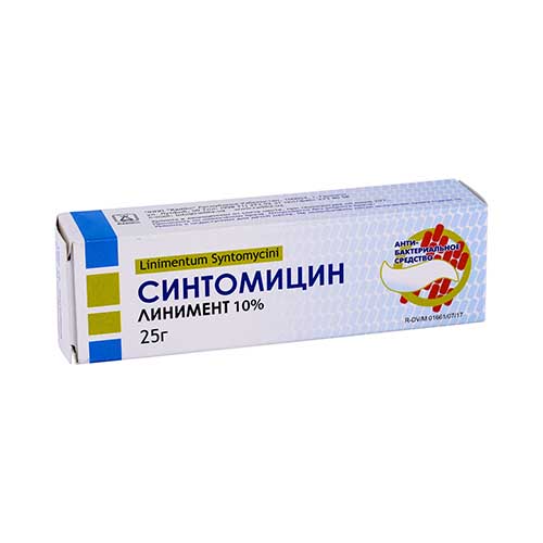 Синтомицин-Линимент (Radiks) 10% 25г