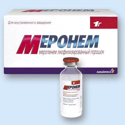 МЕРОНЕМ ПОР Д/ИН 1,0Г ФЛ N10