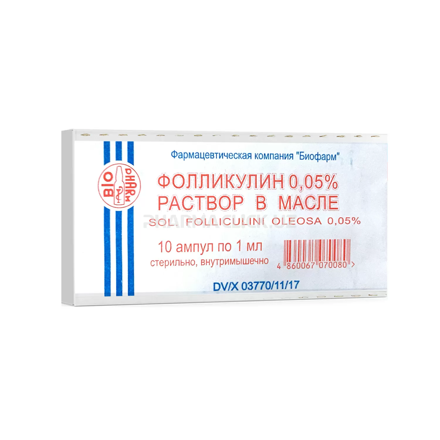 ФОЛЛИКУЛИН Р-Р Д/ИН МАСЛ 0,05% 1МЛ N10