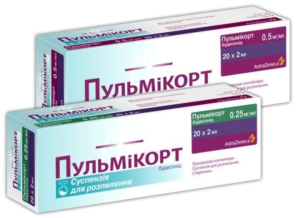 ПУЛЬМИКОРТ, 0,5 МГ/МЛ, 2 МЛ, АМП. N20