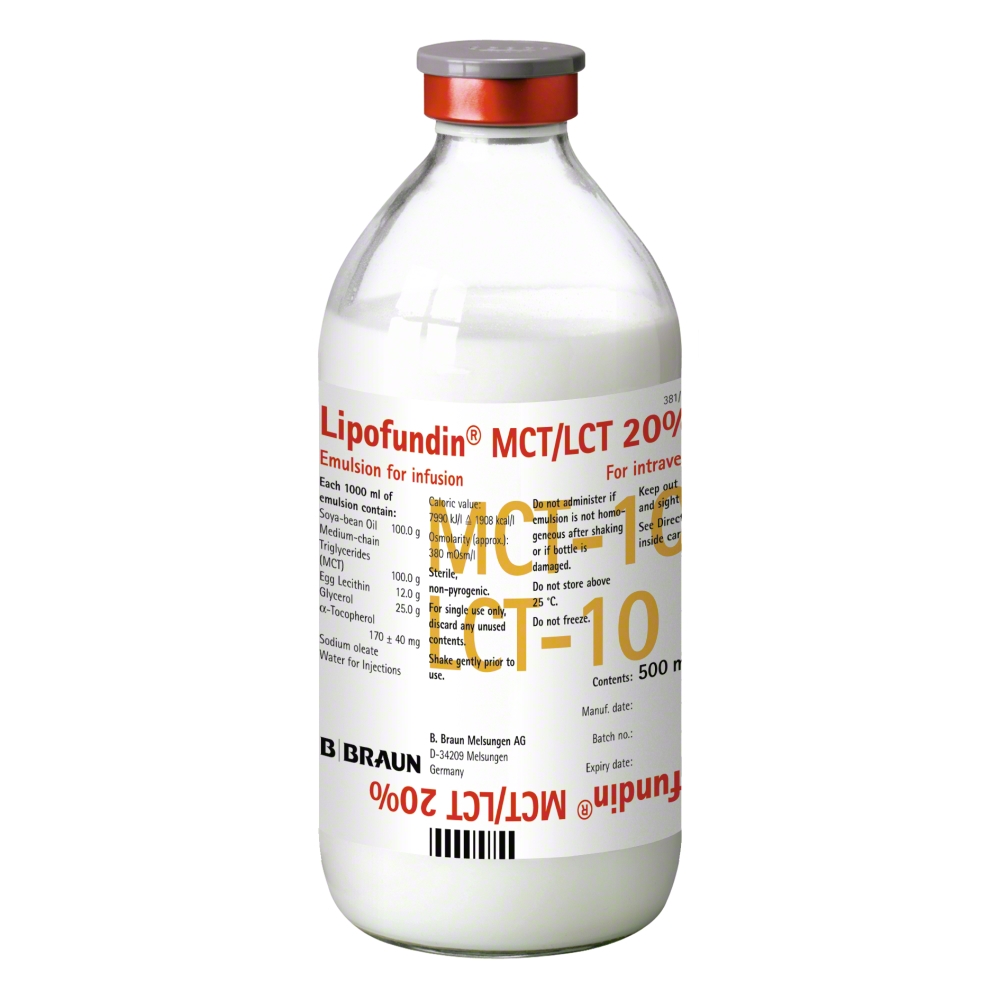 LIPOFUNDIN MST/LCT, 20%, 500 ML, FLAK. N1