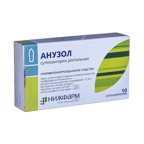 ANUZOL SUPP RЕKT N10