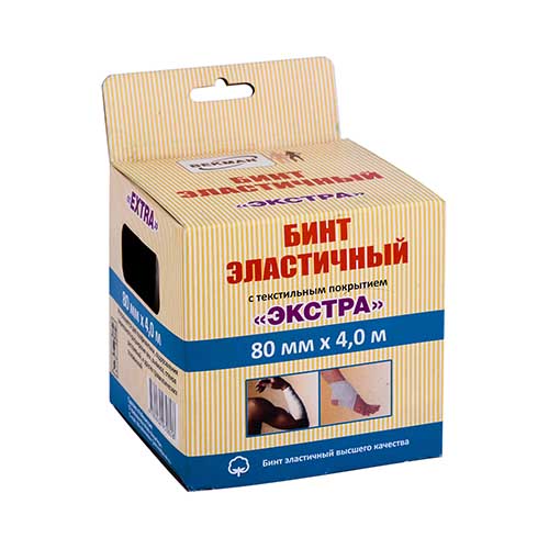 Бинт эластичный "EXTRA" 80мм-4м