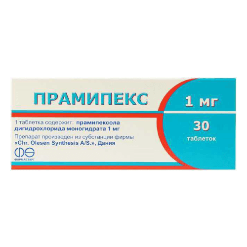 PRAMIPЕKS TAB 0,25MG N30