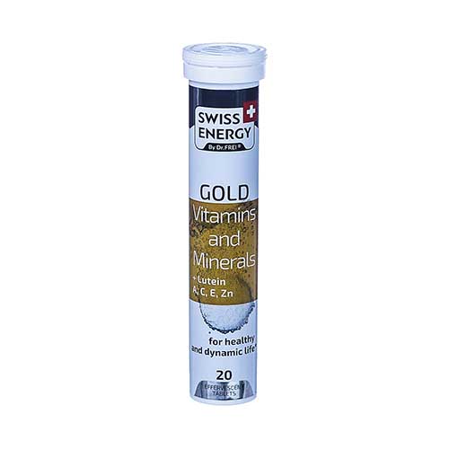 ВИТАМИН SWISS ENERGY GOLD+ЛЮТЕИН ВИТАМИНЫ И МИНЕРАЛЫ ТАБ ШИПУЧ N20