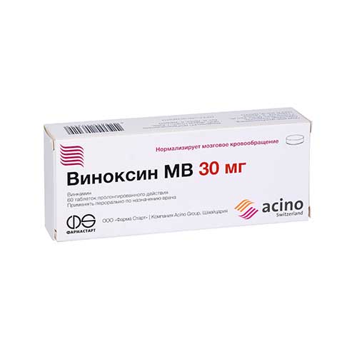 Виноксин МВ таб. 30мг №60
